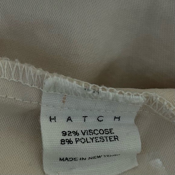 Hatch The Noelle Jumpsuit 2 Cream Button Front Short Sleeve V-Neck Maternity - Picture 10 of 13